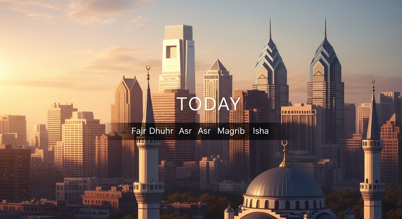 Islamic Prayer Time in Philadelphia
